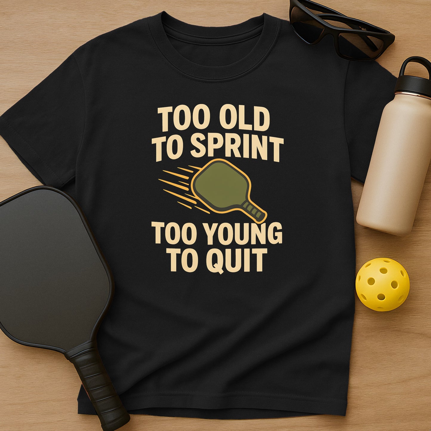 Too Old To Sprint, Too Young To Quit T-Shirt
