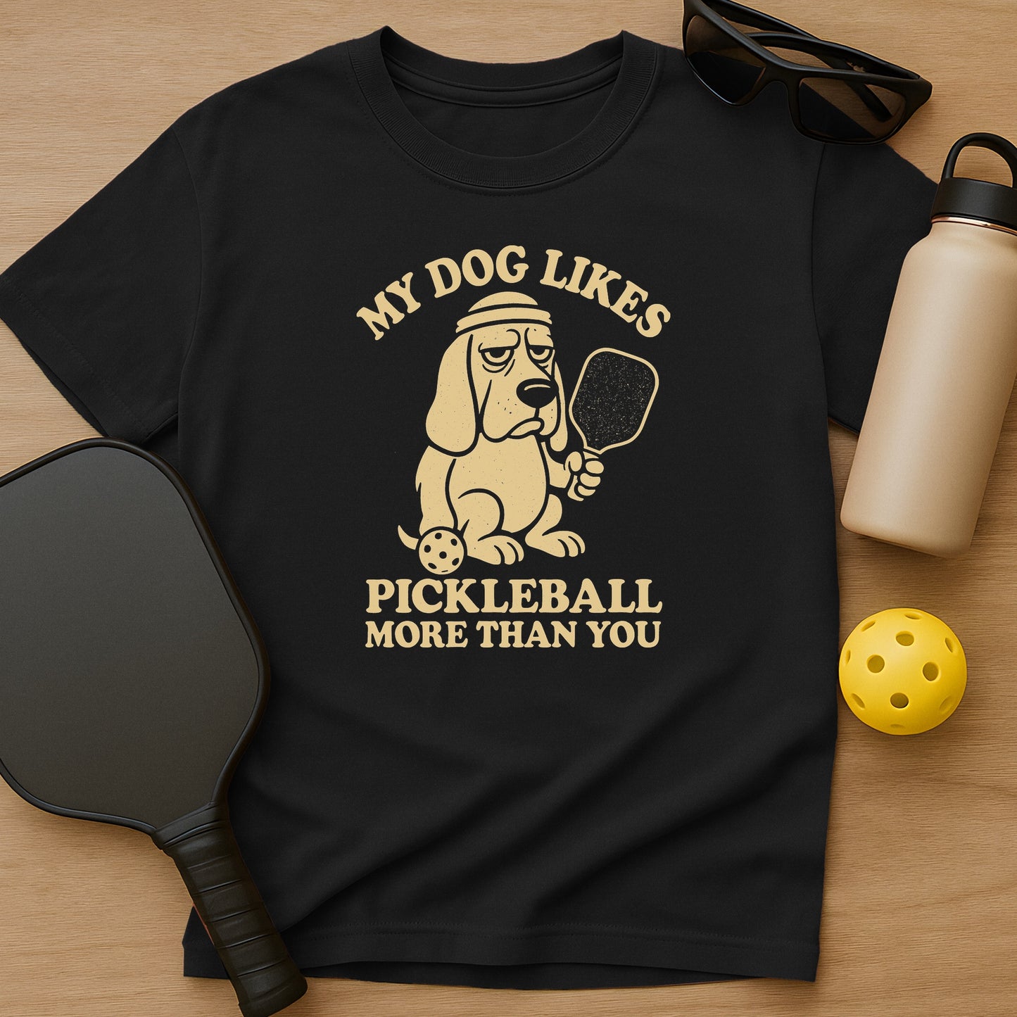 My Dog Likes Pickleball T-Shirt